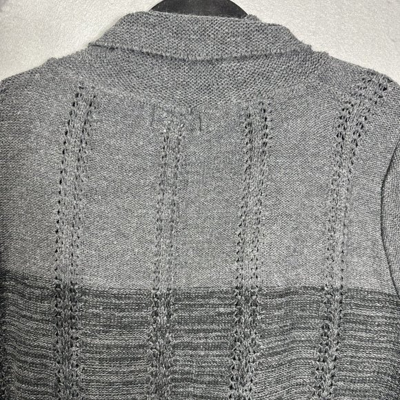 CJ Banks Shawl Collar Vest Wrap  Cardigan Plus Size 2X Gray - Picture 9 of 13